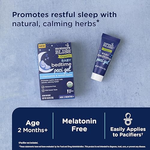 Miniatura 2 de Mommy's Bliss Gel orgánico para dormir para bebés, promueve un sueño reparador*, sin melatonina, edad de 2 meses en adelante, 0.53 onzas líquidas