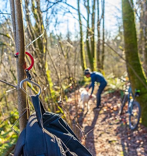 Miniatura 7 de GEAR AID HEROCLIP - Mosquetón pequeño con clip y gancho para colgar bolsos, bolsos, linternas, cochecitos, herramientas, cascos, botellas de agua y