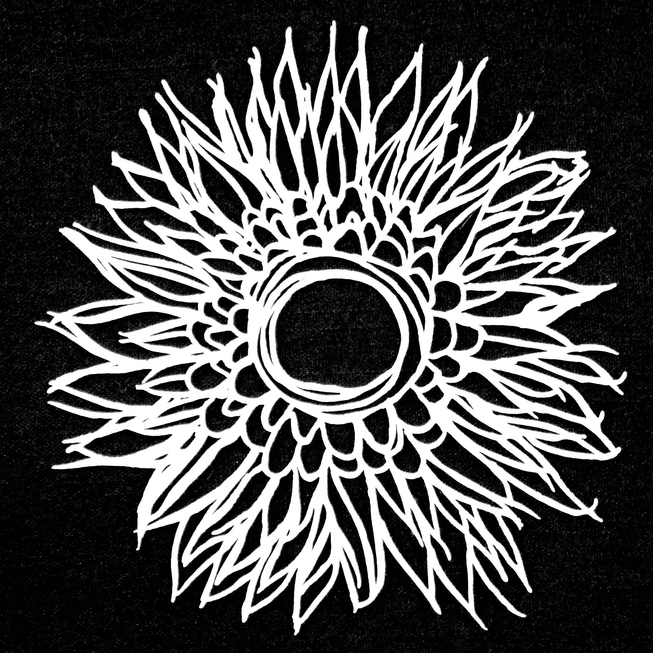 6"x6" Deconstructed Chrysanthemum Stencil by Tracie Bautista