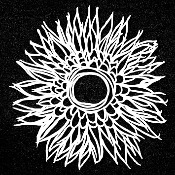 6"x6" Deconstructed Chrysanthemum Stencil by Tracie Bautista