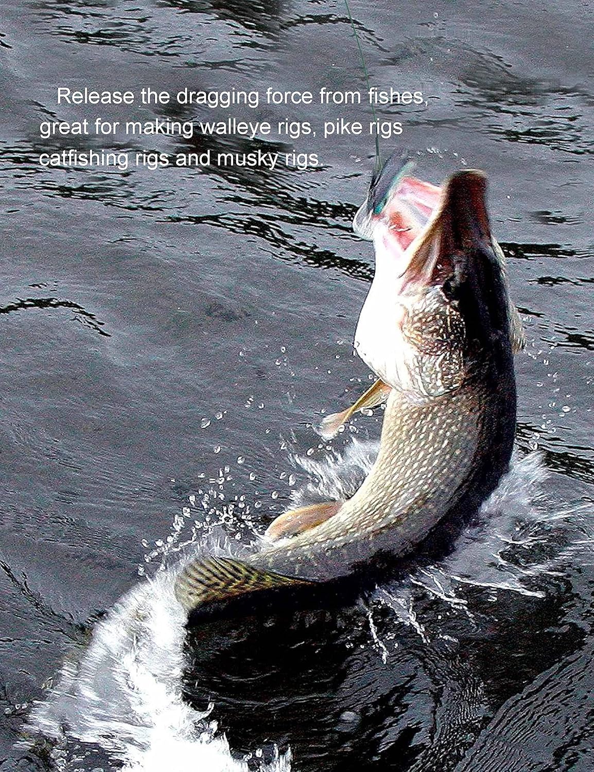 Facikono Steel Leaders Fishing Saltwater, Leaders Wire with Swivels and Snaps for Walleye Pike Catfishing Rig, 60PCS, 12in : Sports & Outdoors