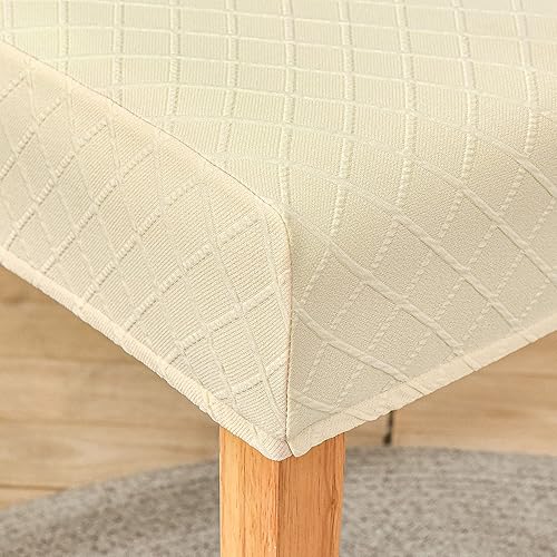 Miniatura 4 de SoulFeel Juego de 4 fundas para sillas de celosía, extraíbles y lavables, elásticas de elastano jacquard Parsons para silla de comedor, fundas