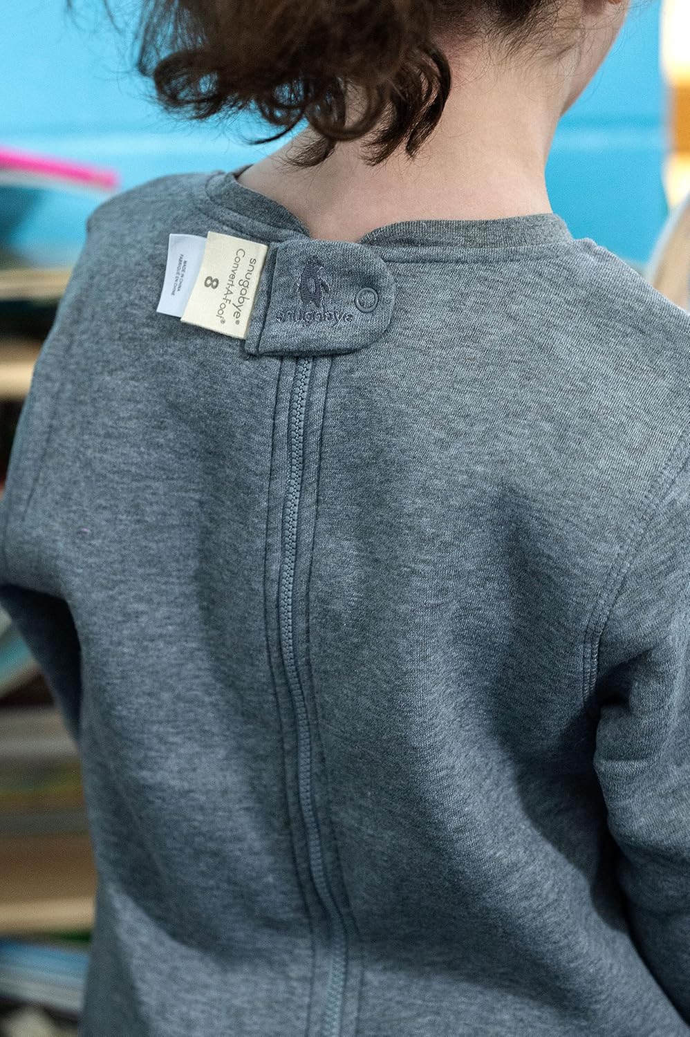 Snugabye Adaptive Back Zip Convert-A-Foot Sleeper | Designed for Special Needs | Sizes Range 2-14 Years - Image 3