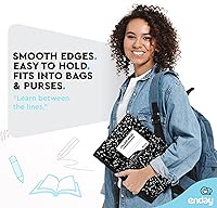 Vista 2 de Enday Cuaderno de composición con rayas universitarias (paquete de 48) – Cuaderno de composición de mármol, cuaderno de composición a rayas