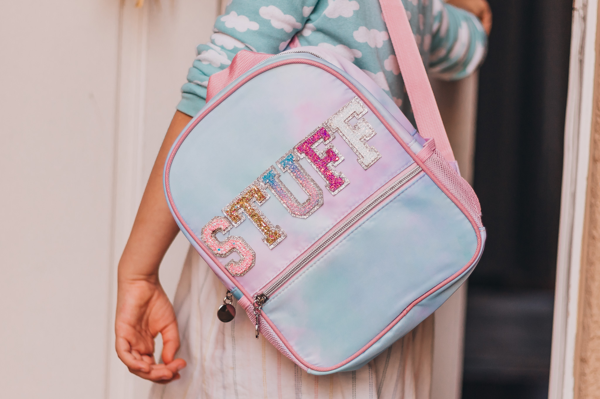 Mini Sac à Dos Fille FROG SAC - Design Tie-dye Pailleté - Sac école Maternelle, Garderie, Voyage Enfant