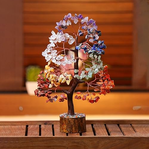 Miniatura 5 de Árbol de la vida de siete chakras, árbol de cristal para energía positiva, árbol de piedras preciosas, árbol de 7 chakras, sabiduría espiritual,