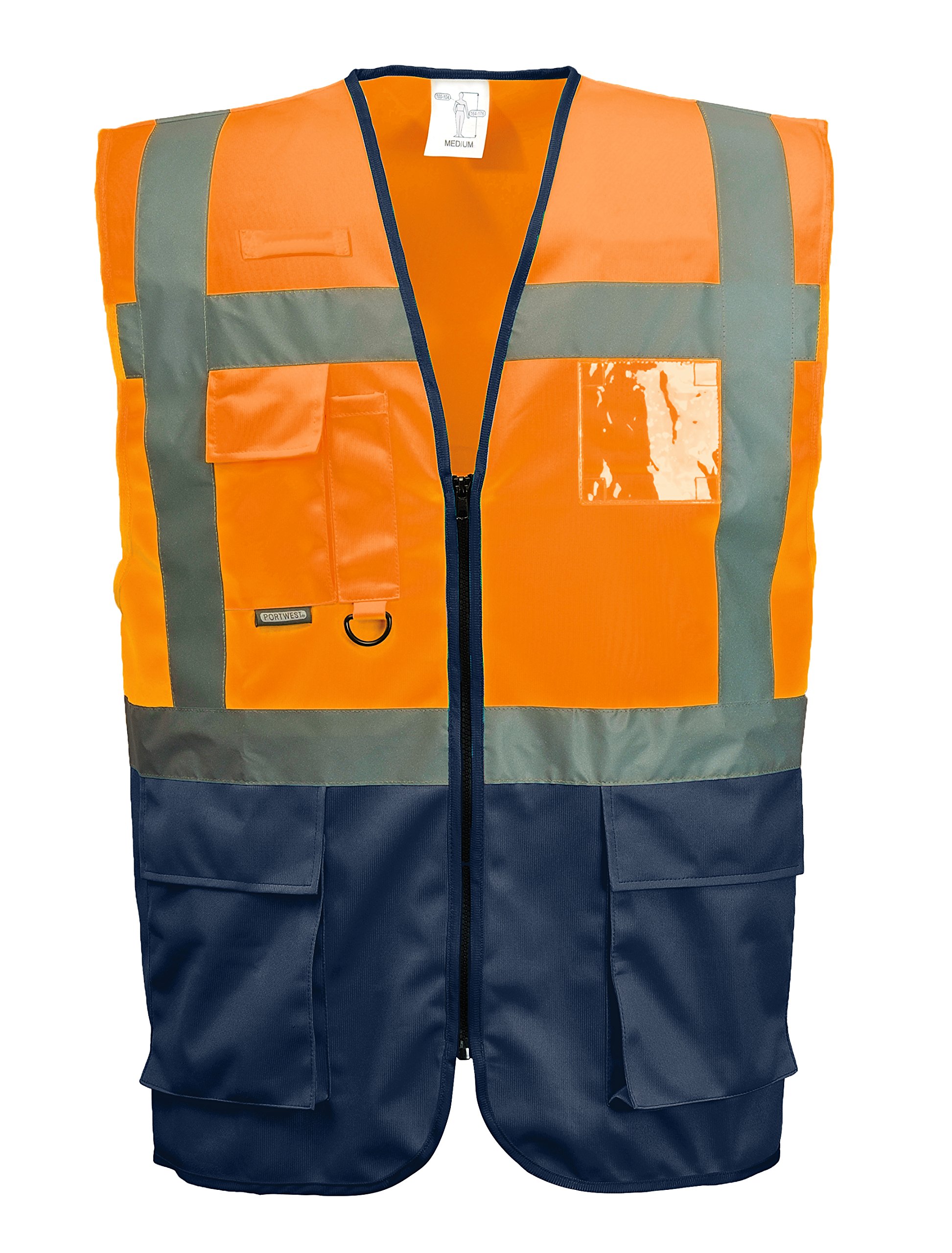 Portwest C476 Gilet Executive Varsavia, Arancione/Navy, Xl-image