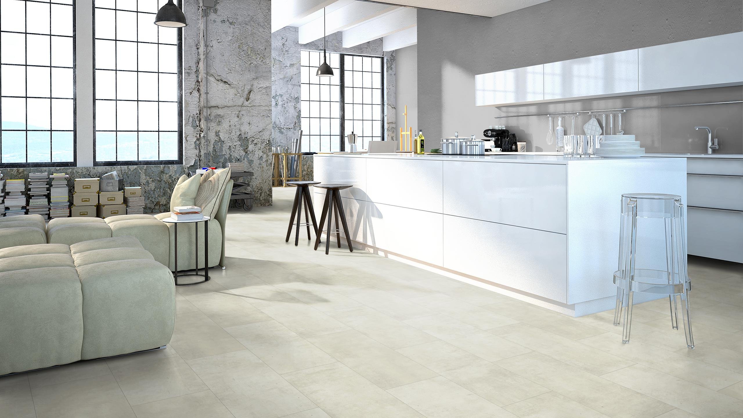Classen Ceramin VARIO Fliese Kalkputz beige - Format 30/60-4-seitige Mikrofuge - Die echte Alternative zu Naturstein und Fliese - Paket a 3,4m²