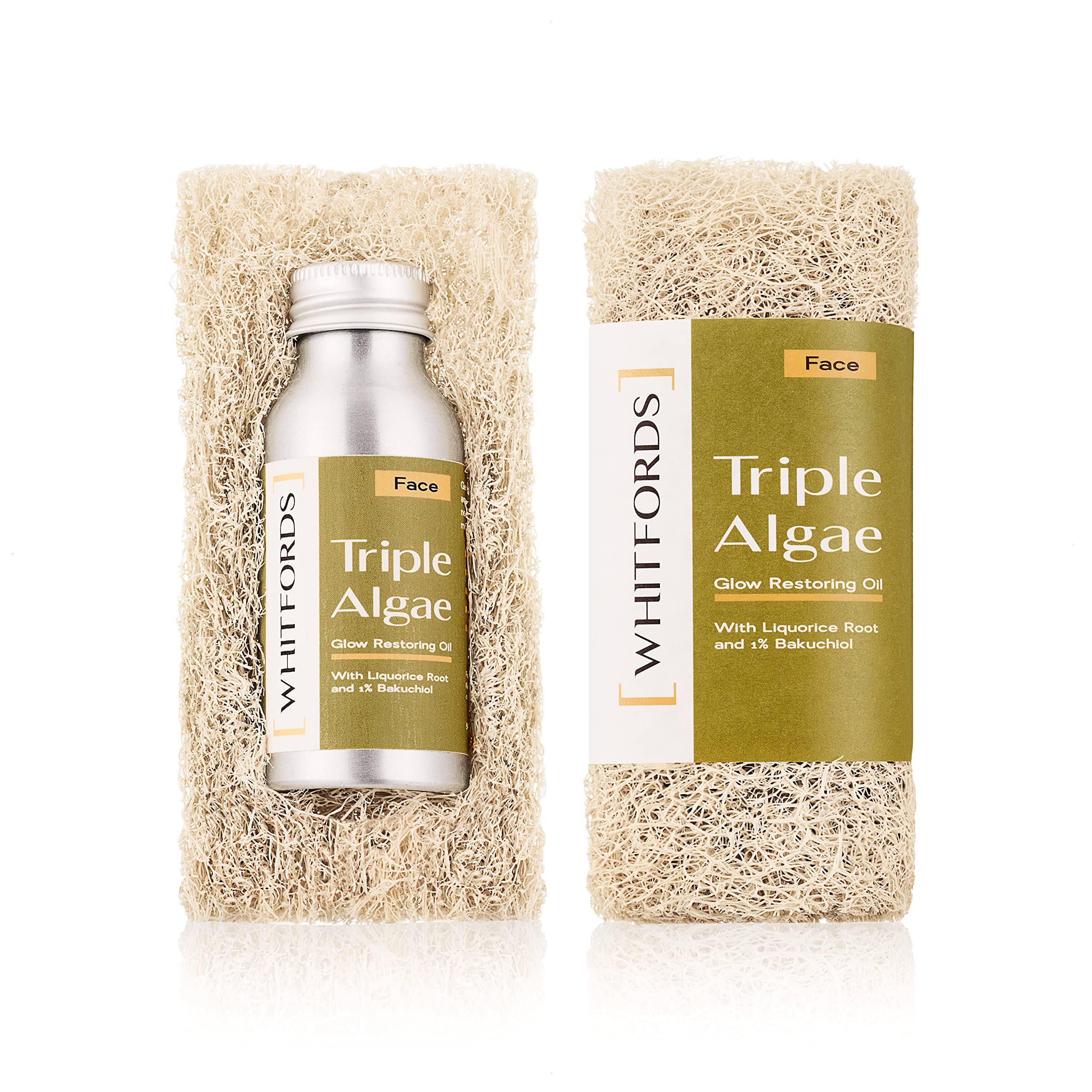 Whitfords Triple Algae Glow Restoring Oil - 100% Plastic & petroleum-free botanical skincare. Gender-neutral, vegan & certified cruelty-free