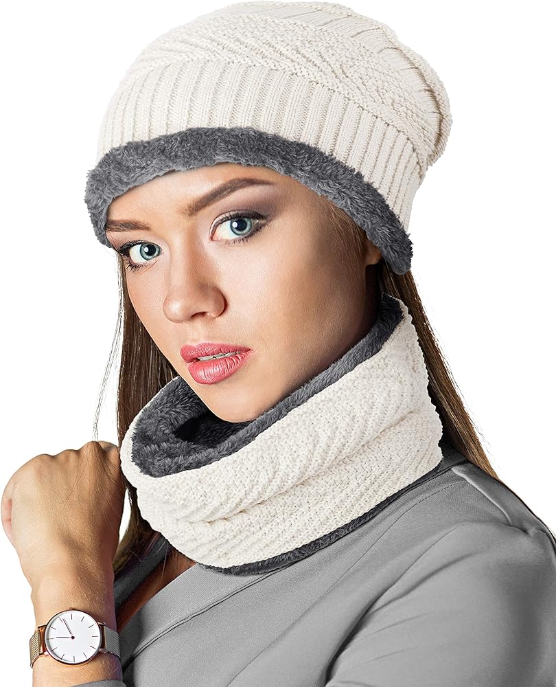 Balinco Bonnet Chaud Doublé En Laine Polaire Bonnet D'hiver Avec