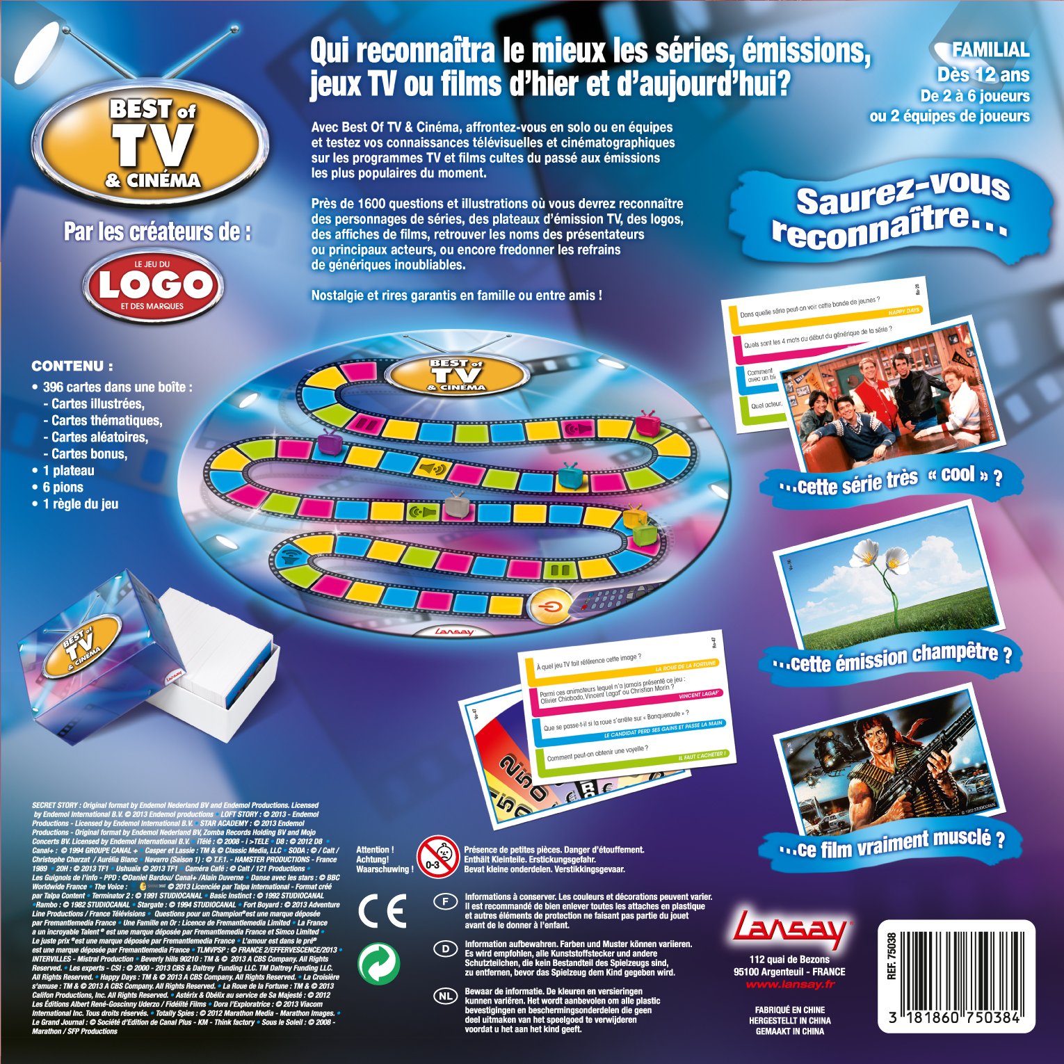 Lansay - 75038 - Jeu de Plateau - Best of TV