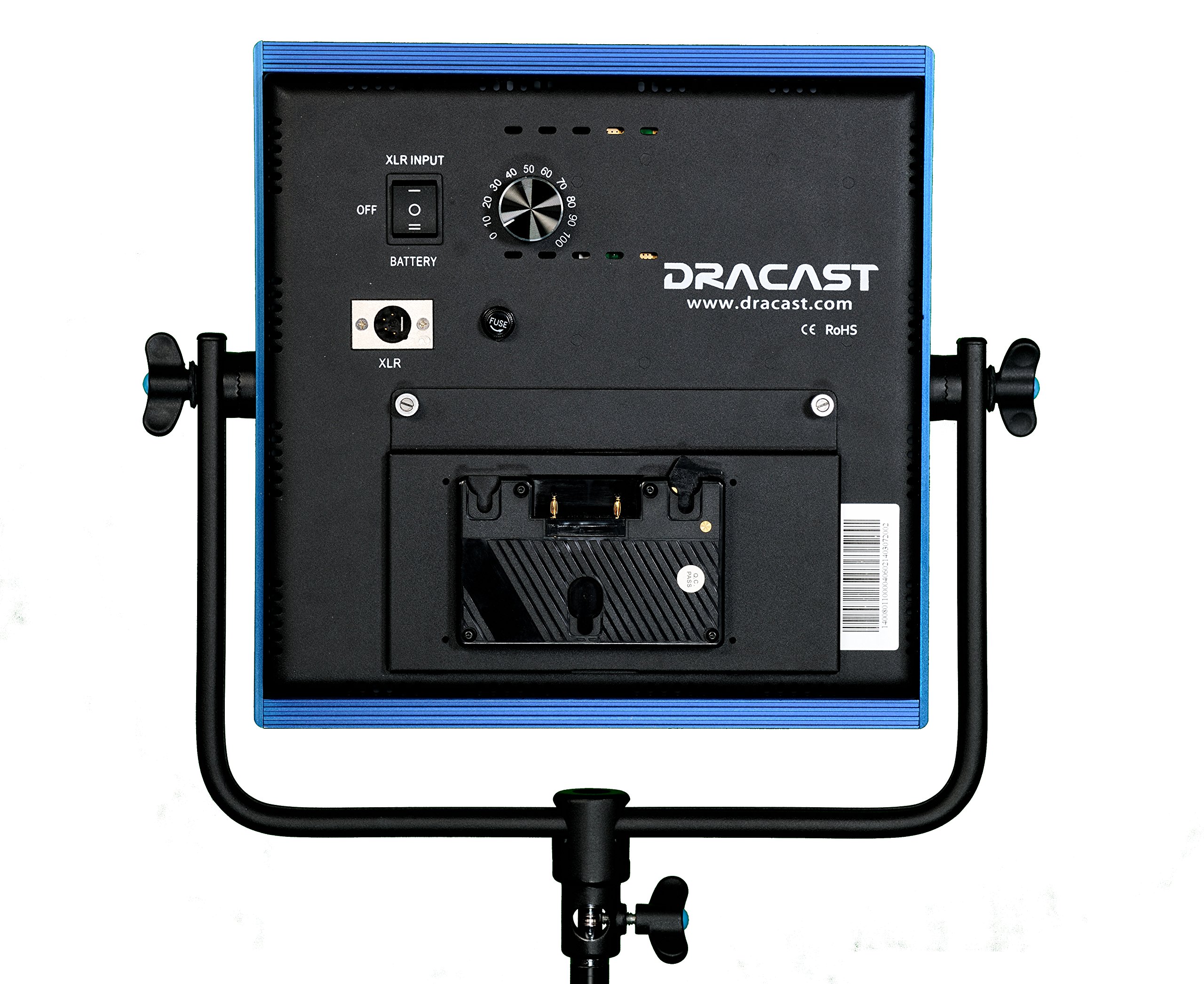 Dracast Pro Series LED1000 Daylight LED Video Light Panel with Gold Mount Battery Plate