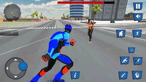 jogo de corda de missão de lutador de herói urbano de cidade voadora real