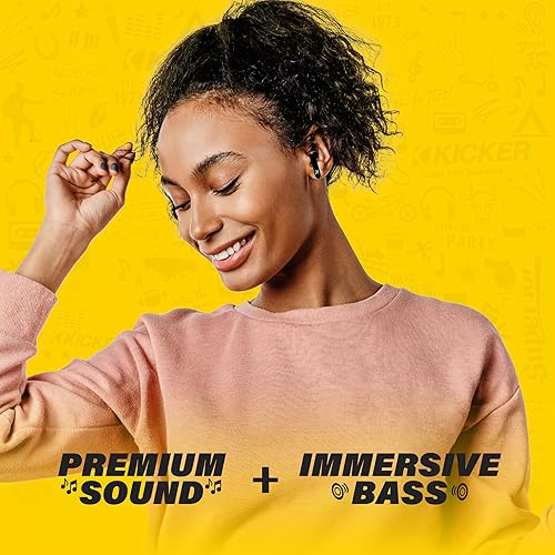 Miniatura 2 de Auriculares KICKER TWS2 Verdaderos Inalámbricos, Auriculares Bluetooth con Micrófono, Cancelación de Ruido Ambiental, Auriculares Inalámbricos para