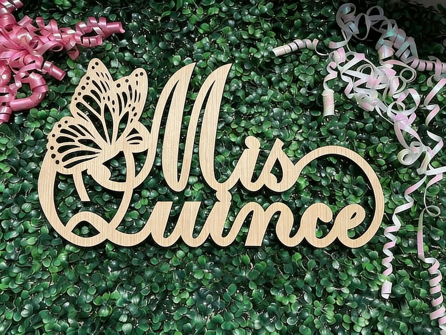 Mis Quince Sign for Wall Decorations,Wooden Quinceanera Decorations with butterfly,15th Birthday Photo Booth Centerpiece Decor,Photo Booth
