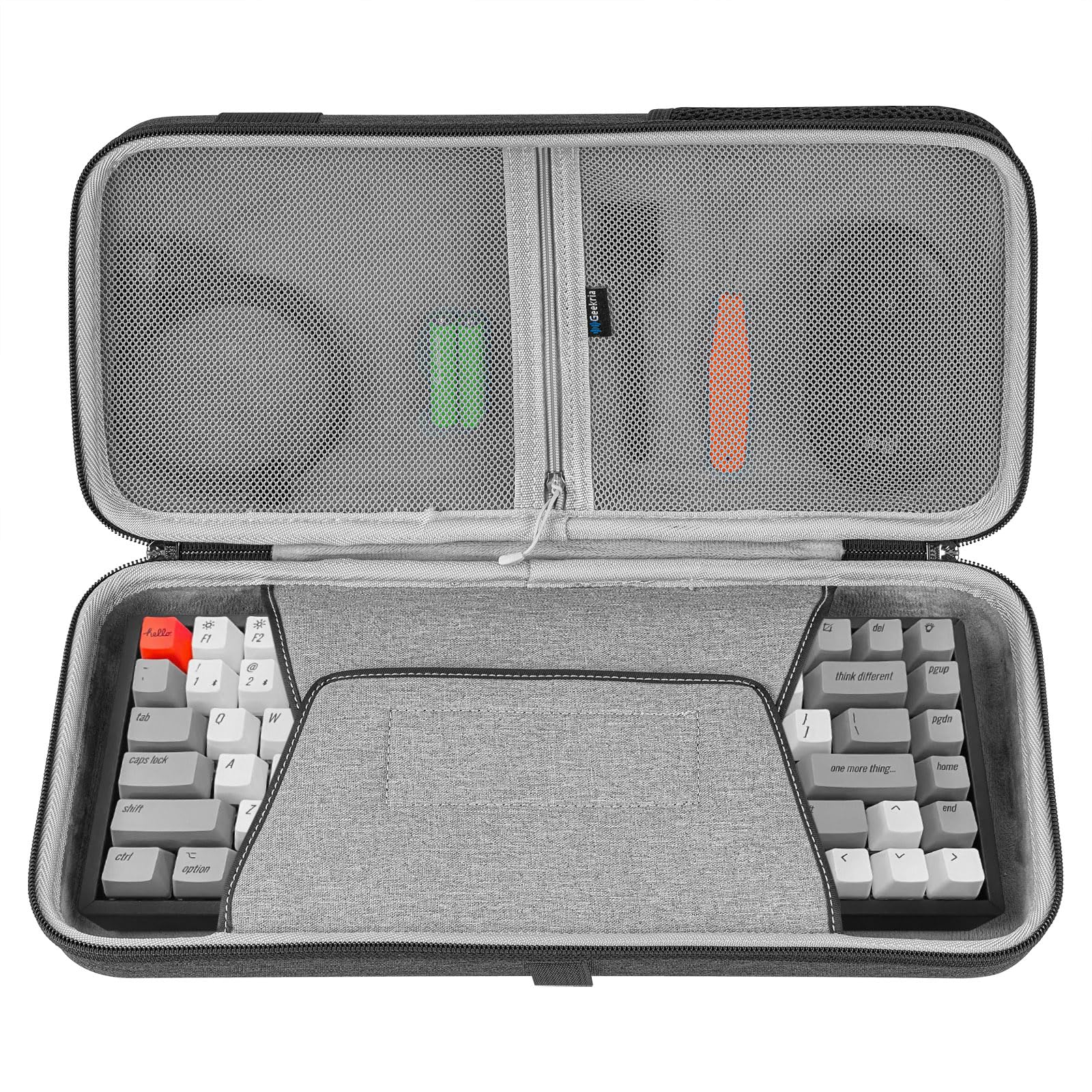 75% Keyboard Case, Hard Shell Travel Carrying Bag for 84 Key Wireless Portable Keyboard, Compatible with Keychron K2, Logitech POP Keys Mechanical Keyboard