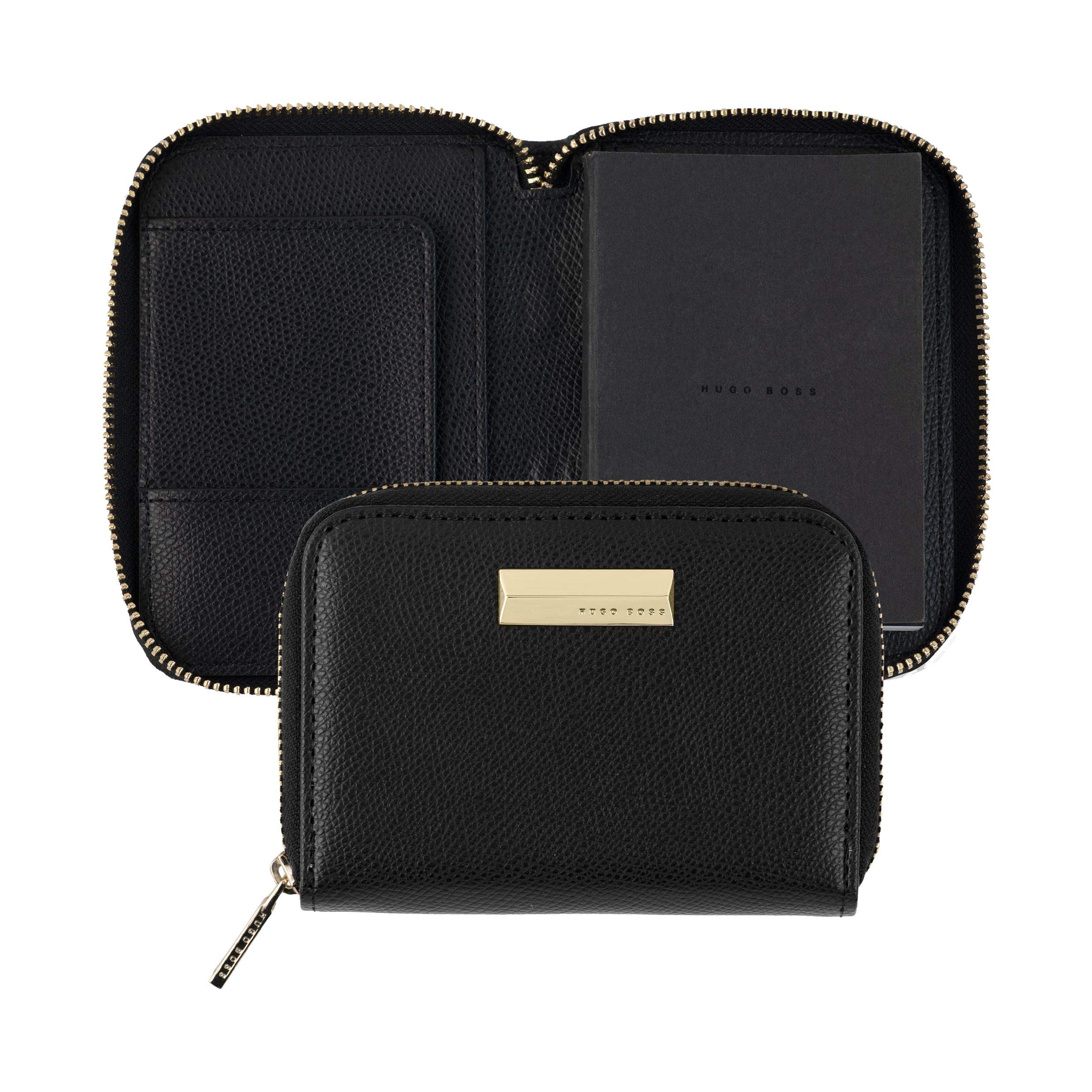 Hugo Boss Ribbon Lady Set aus Notizbuch Umschlag A7 und Kugelschreiber Messing HEK006A + HSC0064A, HPBK006A
