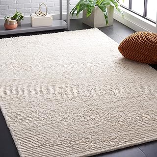 SAFAVIEH Casablanca Collection Area Rug - 9' x 12', Ivory, Handmade Wool...