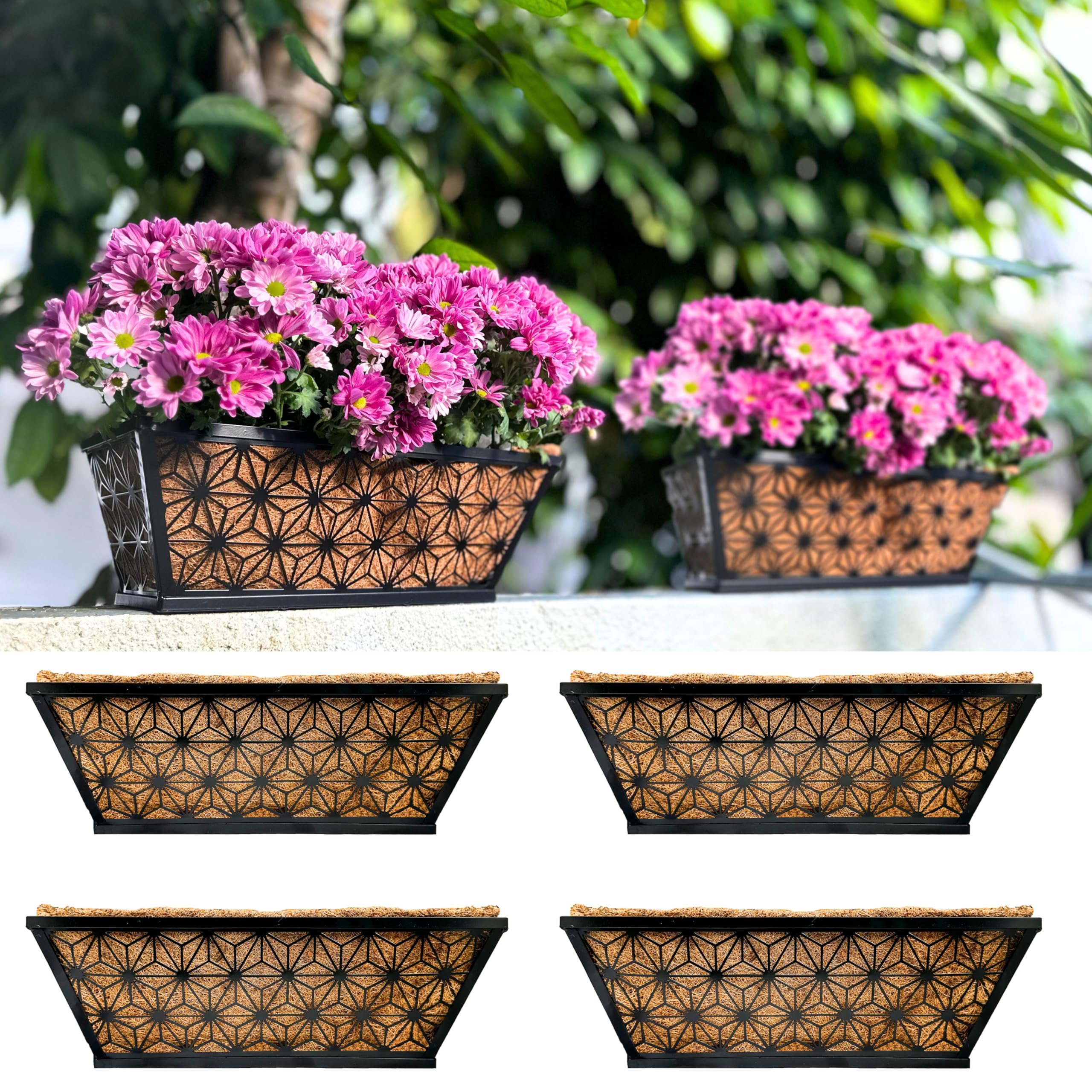 Metal Planter Boxes For Railings Railing Planters Unique Planters