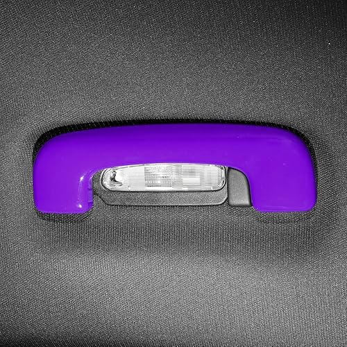 Miniatura 7 de Voodonala Para cargador de techo con mango superior para manija de agarre de techo para Dodge Charger 2015-2024, accesorios interiores ABS morado, 4