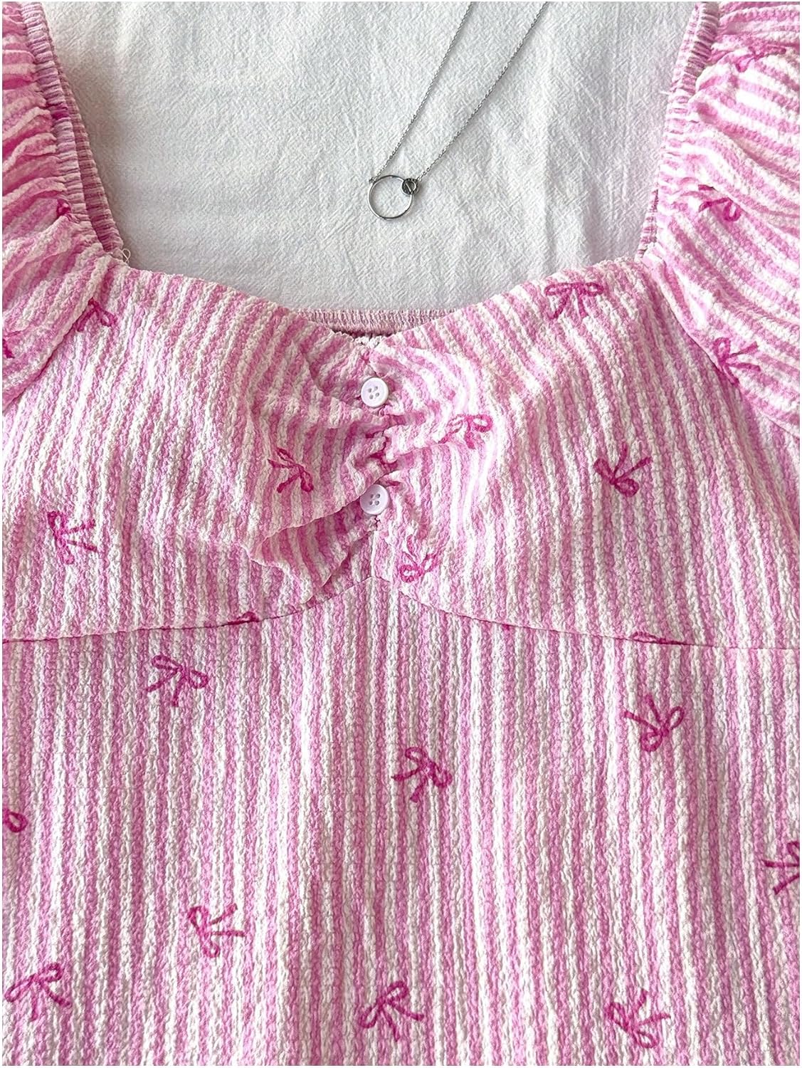 SOLY HUX Girl's Gingham Tops Y2K Cute Blouse Summer Sweetheart Neck Shirts Aesthetic Clothes