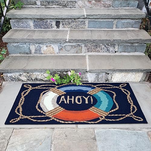 Miniatura 4 de Liora Manne FrontPorch - Alfombra para interiores y exteriores, diseño novedoso, enganchada a mano, resistente a la intemperie, estabilizada a los