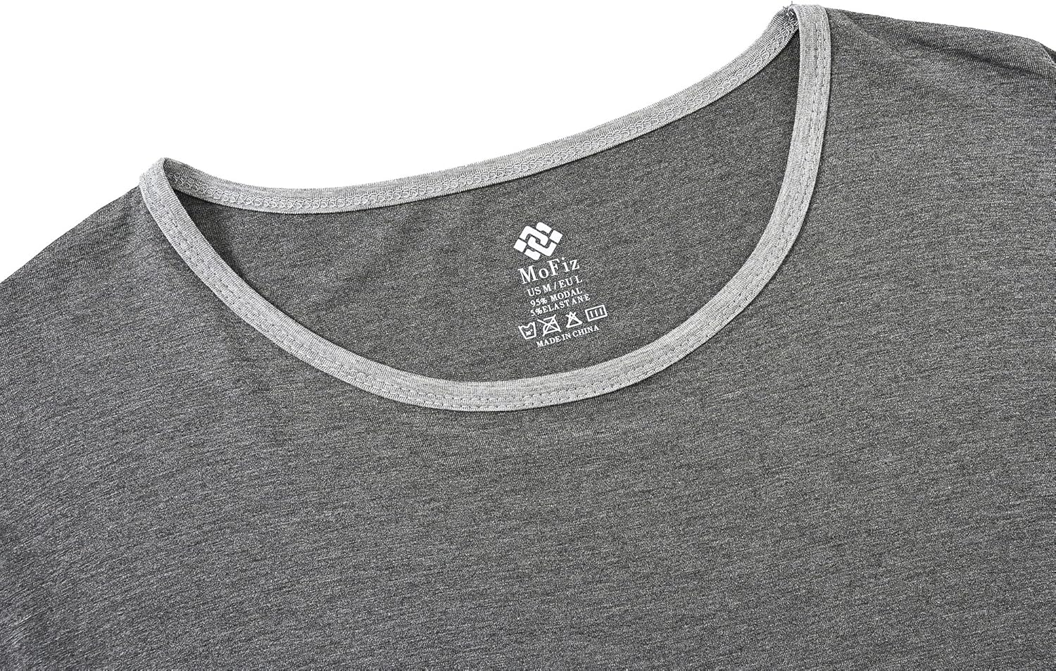 MoFiz Men's Pajamas Set Summer Sleepwear Pjs Soft Short Sleeve Shirts and Shorts 2 Piece Lougewear with Pockets S-3Xl - Image 3