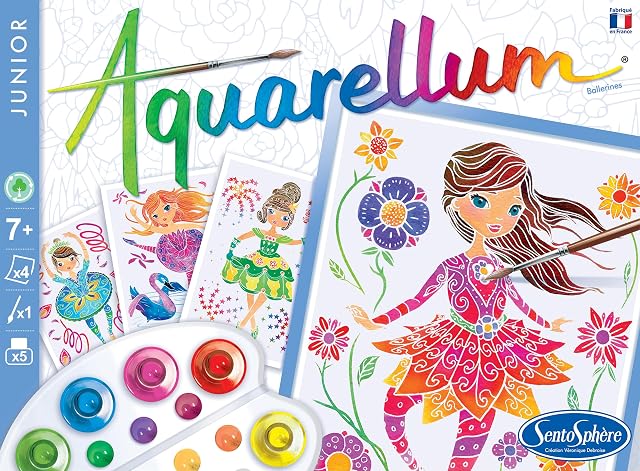 Foto 5 de 5 de Sentosphère - Aquarellum Junior - Bailarinas - Kit de Pintura para niños