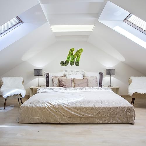 Miniatura 8 de Iniciales de monograma preservadas Moss Letter Art Design & Decor Arreglo de pared - Personalízalo