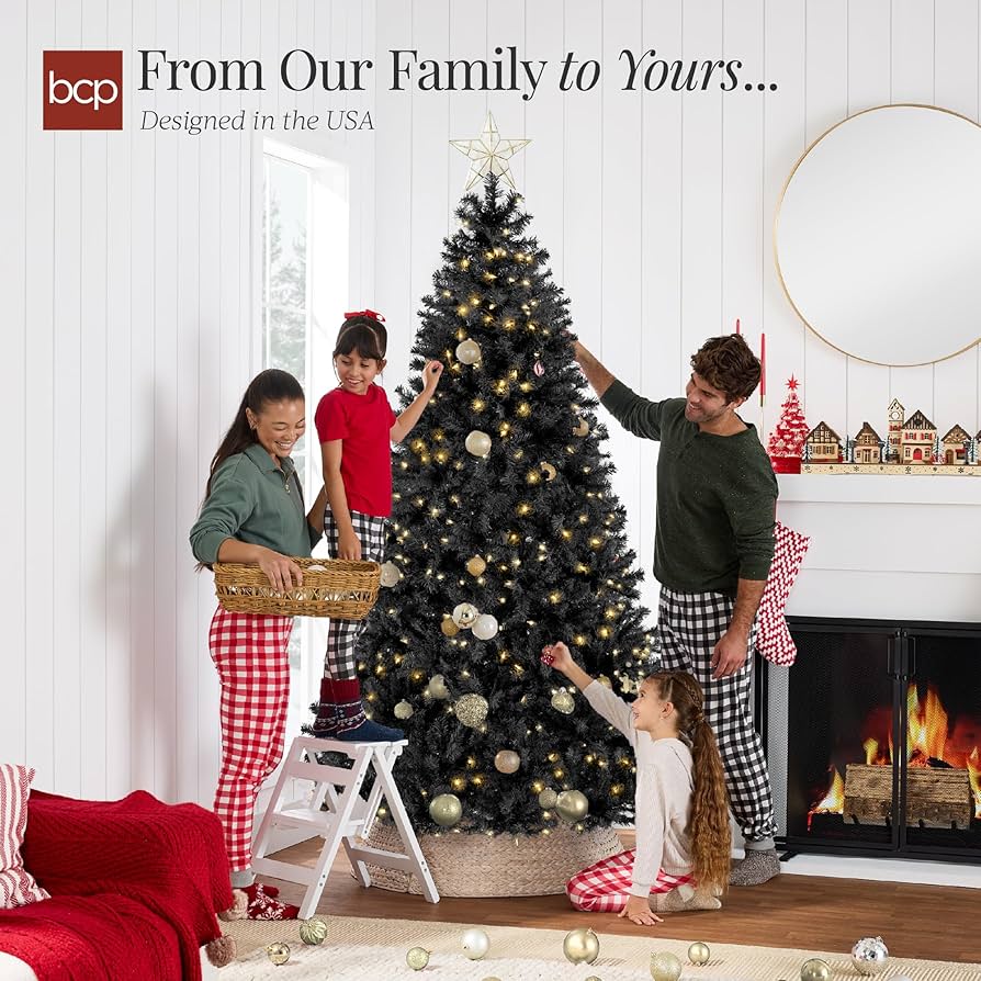 小物 TORRES Amazon.com: Best Choice Products 9ft Pre-Lit Black Christmas