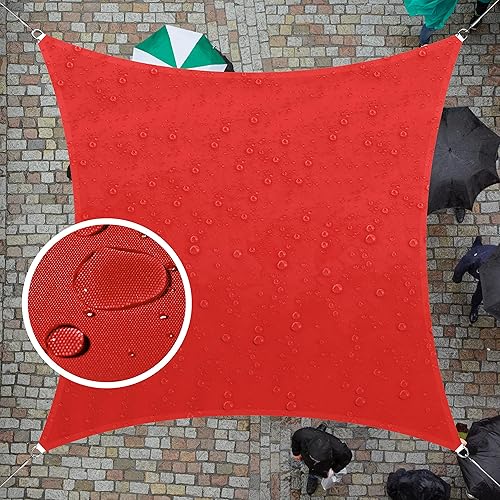 ColourTree TAPS9.5 - Toldo cuadrado impermeable, parasol de tela con 95% de bloqueo de rayos UV y resistente al agua, para patio, jardín o cochera
