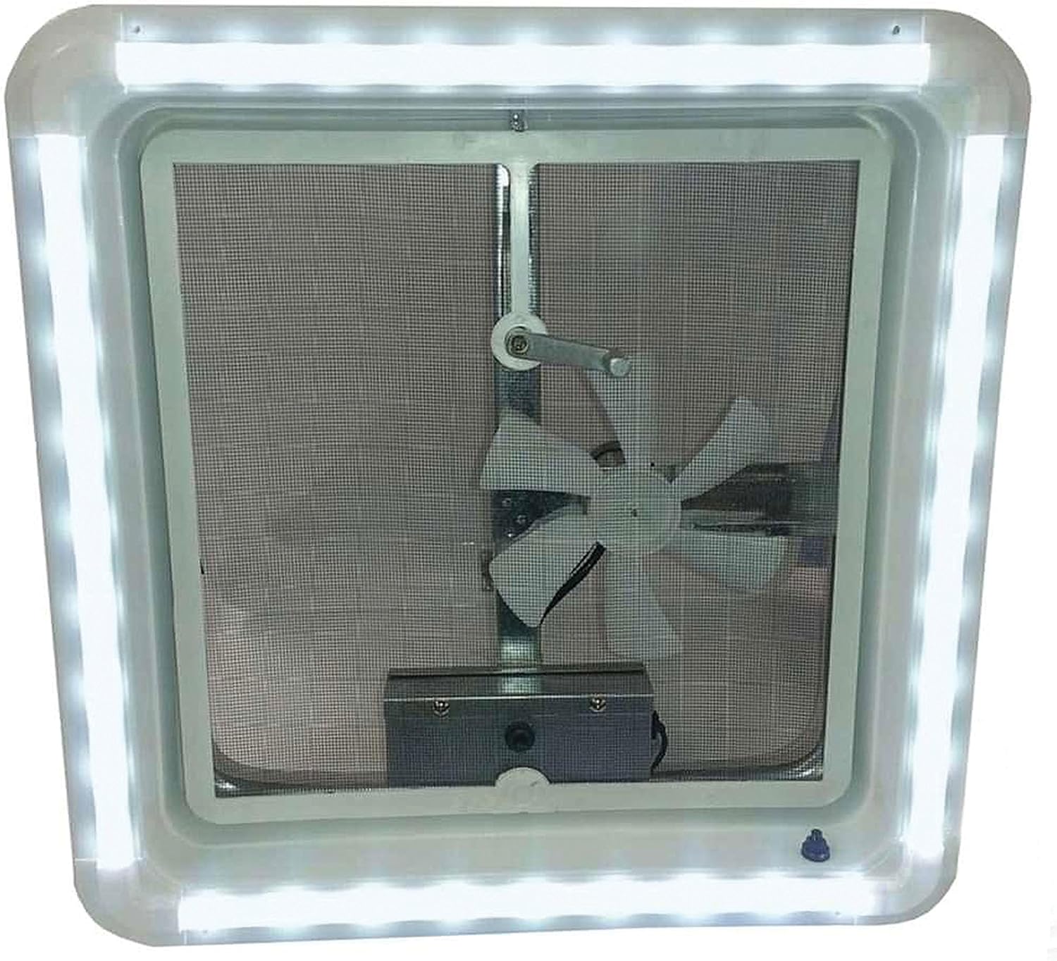 HENG'S IND Heng's HG-LR-W-WW-AFT LED Vent Trim Kit, White Lens Ring Diffuser - Warm White Light
