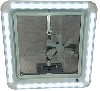 HENG'S INDUSTRIES Universal LED Vent Trim Kit | Clear Lens Ring Diffuser & Warm White Light | Decorative & Functional | 720 Lumens | RVs Campers Travel Trailers | HG-LR-C-WW-AFT