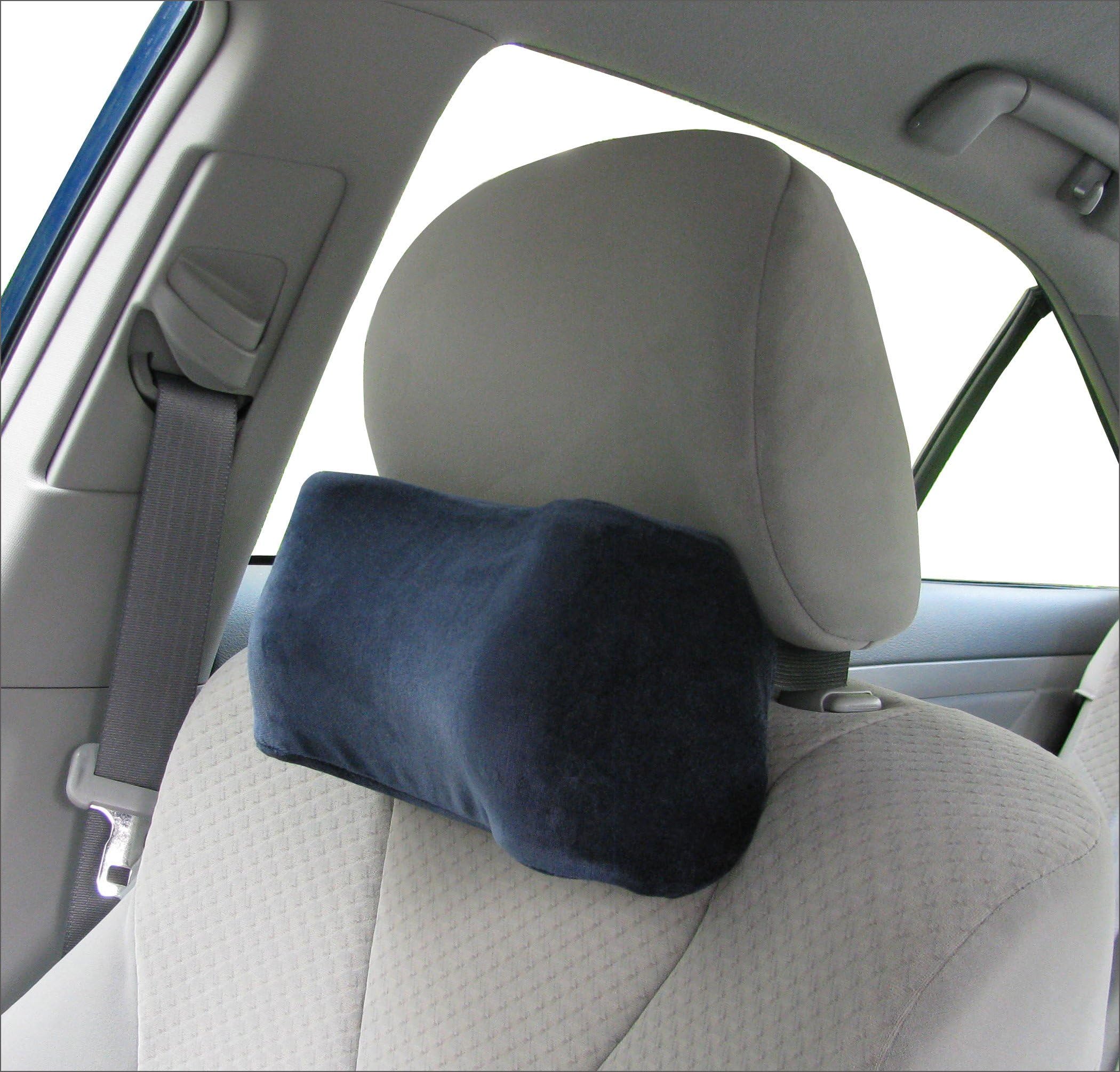 TravelMate Car Neck Pillow (Soft Version) - Neck Pillow; Car Pillow; Memory Foam Neck Pillow; Neck Rest Pillow; Car Neck Pillow (Color: Dark Blue)