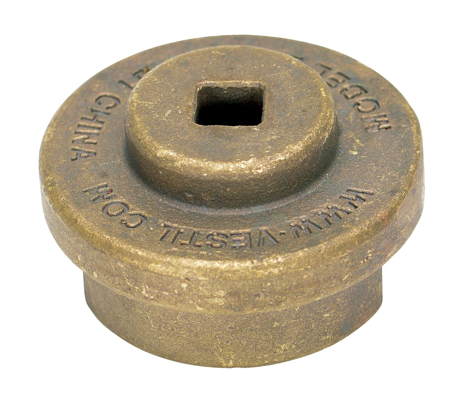 Vestil BUNG-S-B1 Non Sparking Bronze Alloy Drum Bung Socket, 3/8" Drive Size
