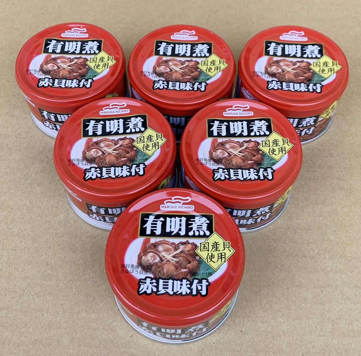 Amazon マルハニチロ 有明煮赤貝味付 150g 6個 マルハニチロ 魚介の缶詰 瓶詰 通販