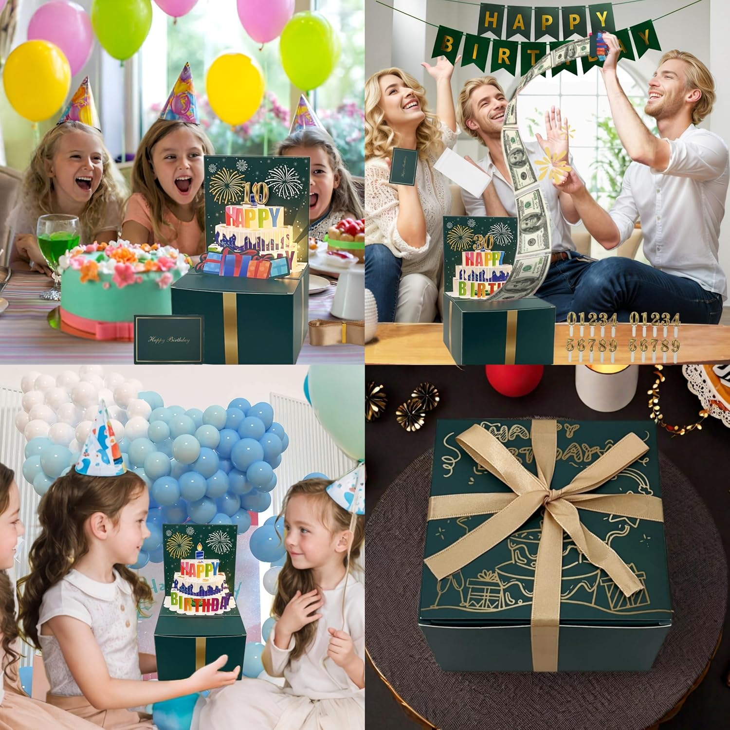 JINSTABAG Birthday Money Gift Box for Cash Money Pull Up Box Gift Ideas image 4