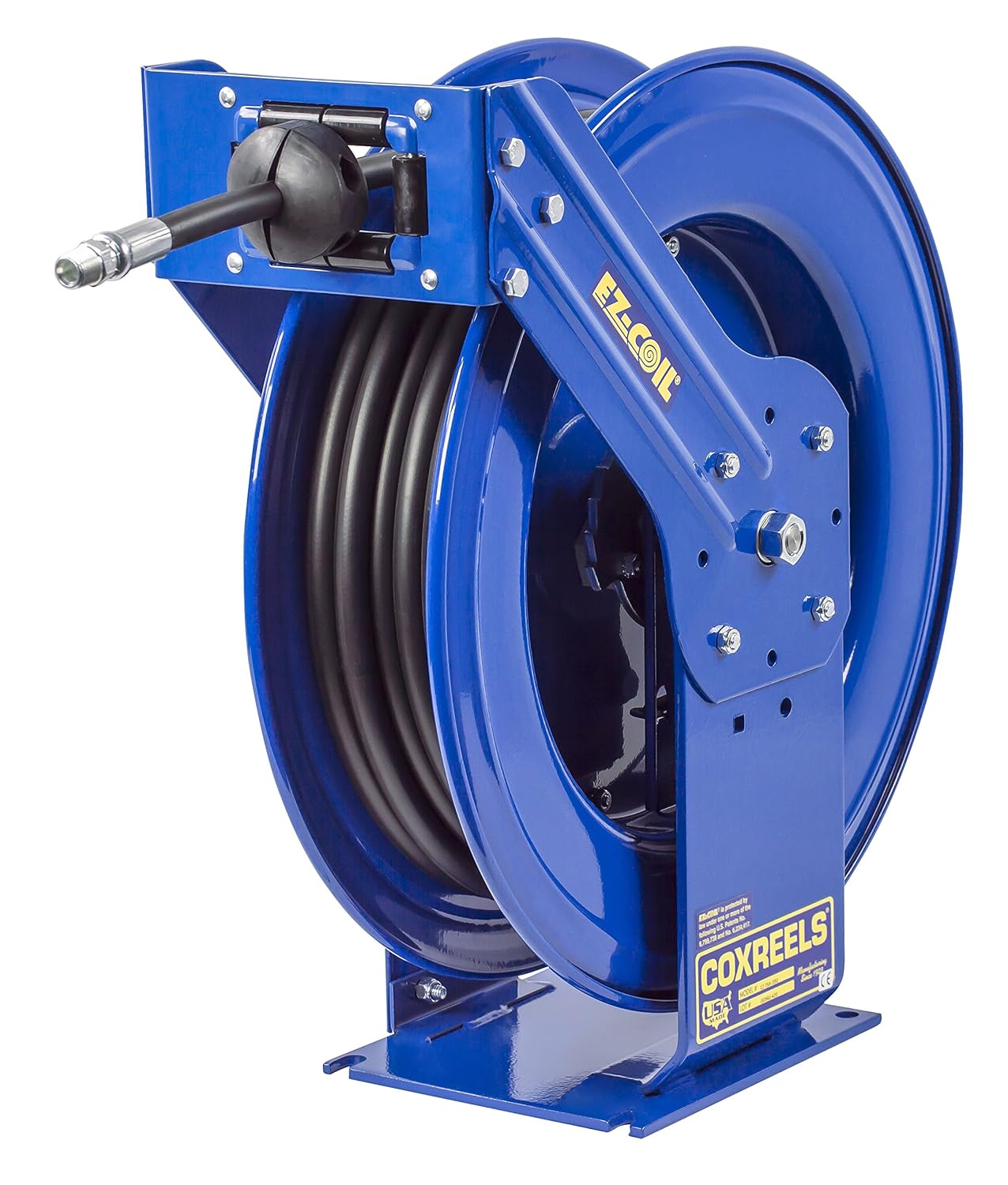 Coxreels EZ-TMP-375 Safety Series Truck Mount Spring Rewind Hose Reel for air/water/oil: 3/8" I.D., 75' hose capacity, 3000 PSI