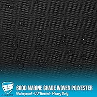 Vista 8 de EliteShield Cubierta Resistente para Barco con T-Top, Se Adapta a Barco de Consola Central de 18 pies a 20 pies de Largo con T-Top Hard-Top
