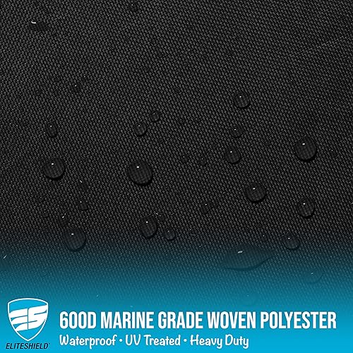 Miniatura 8 de Cubierta de barco resistente en T, se adapta a 22 pies a 24 pies de largo, ancho de haz de 108 pulgadas estilo consola central barco con parte