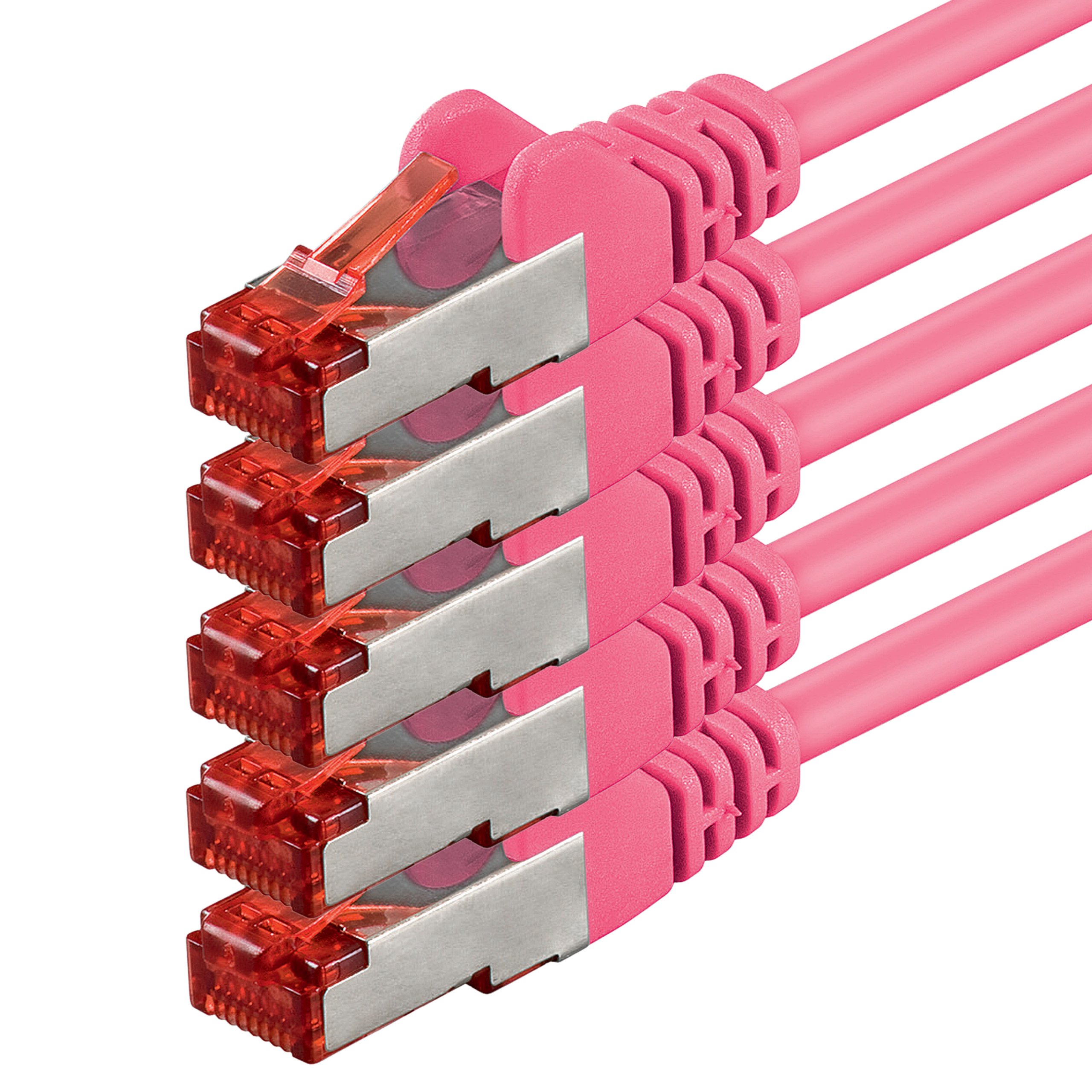 1aTTack - Cable de red SFTP PIMF con 2 conectores RJ45 de doble apantallamiento CAT 6 amarillo 30m — view 175