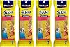 Vitakraft Crunch Sticks Parakeet Treat 2 Sticks Sesame and Banana Flavor - Triple Baked with Natural Wood Chew Center - Added Vitamins and Minerals with Cage Clip Holder