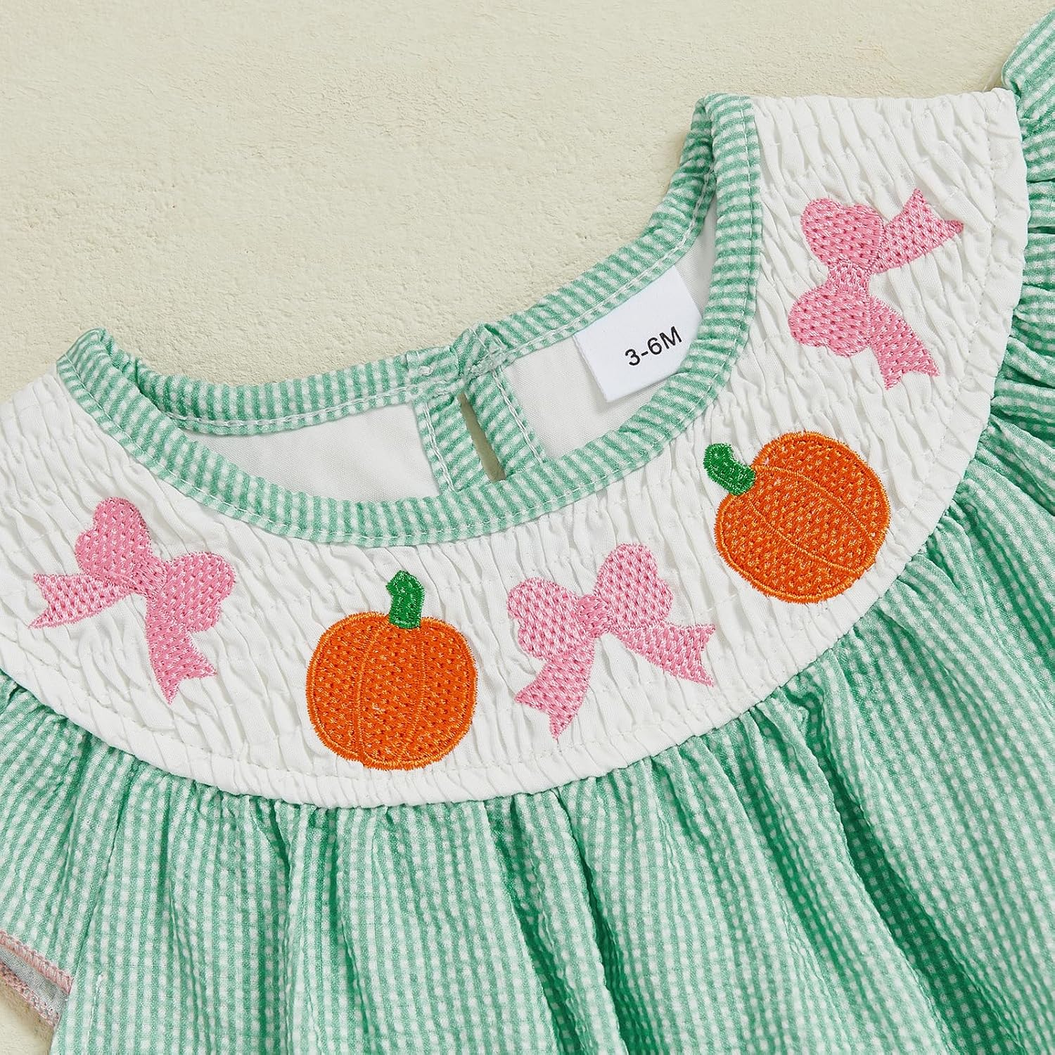 Baby Girl Easter Outfit Chick Egg Bow Bubble Romper Shirt Newborn Plaid Onesie Infant Spring Summer Cute Clothes - Image 6