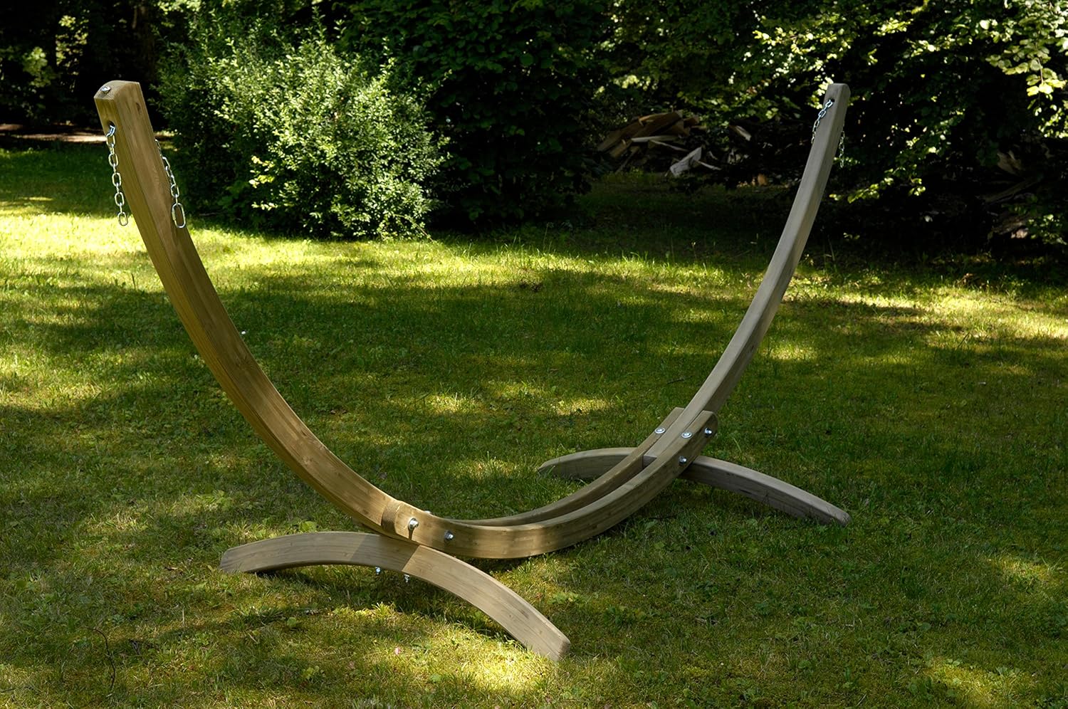 Olymp Hammock Stand, Wood Construction, Indoors and Outdoors, Adjustable, Hanging Range of 118" - 142", Holds Up to 440lbs