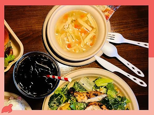 Miniatura 8 de Tenedores desechables CPLA 100% compostables paquete de 300 tenedores desechables CPLA. Juego de cubiertos no plásticos. Cubiertos ecológicos,