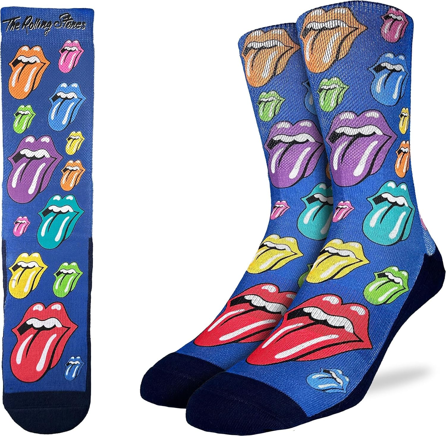 Good Luck Sock Men's The Rolling Stones Socks, Adult
