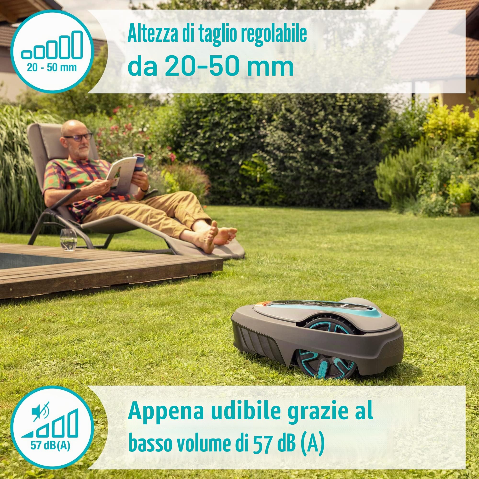 Gardena Mähroboter smart SILENO city 600 m²