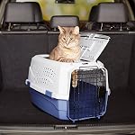 Amazon Basics Two-Door Top-Load Hard-Sided Pet Travel Carrier, 58.4 cm