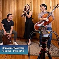 Vista 3 de Grabadora práctica Zoom H6studio de 8 pistas de 32 bits de coma flotante