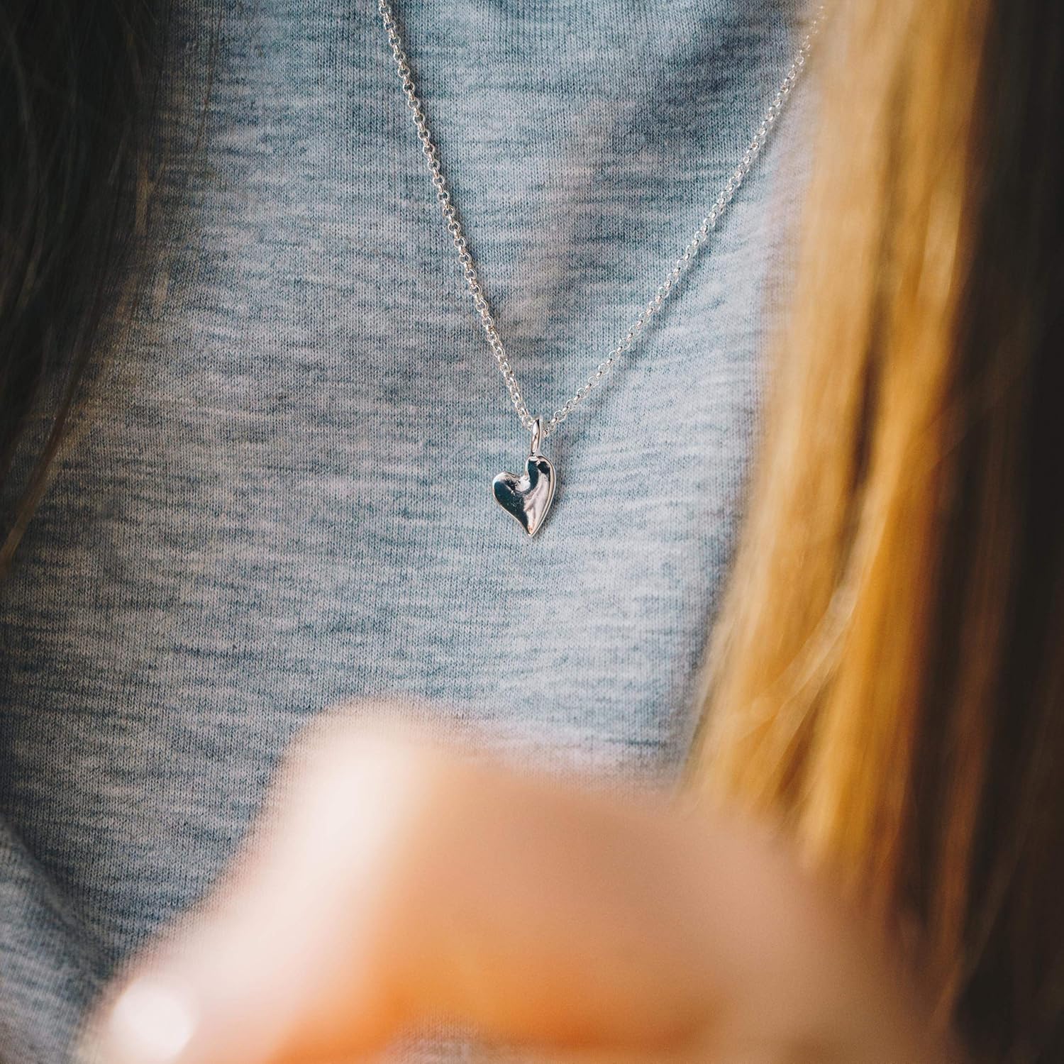 Philip Jones Mother Daughter Piece of My Heart Necklace Set – BigaMart